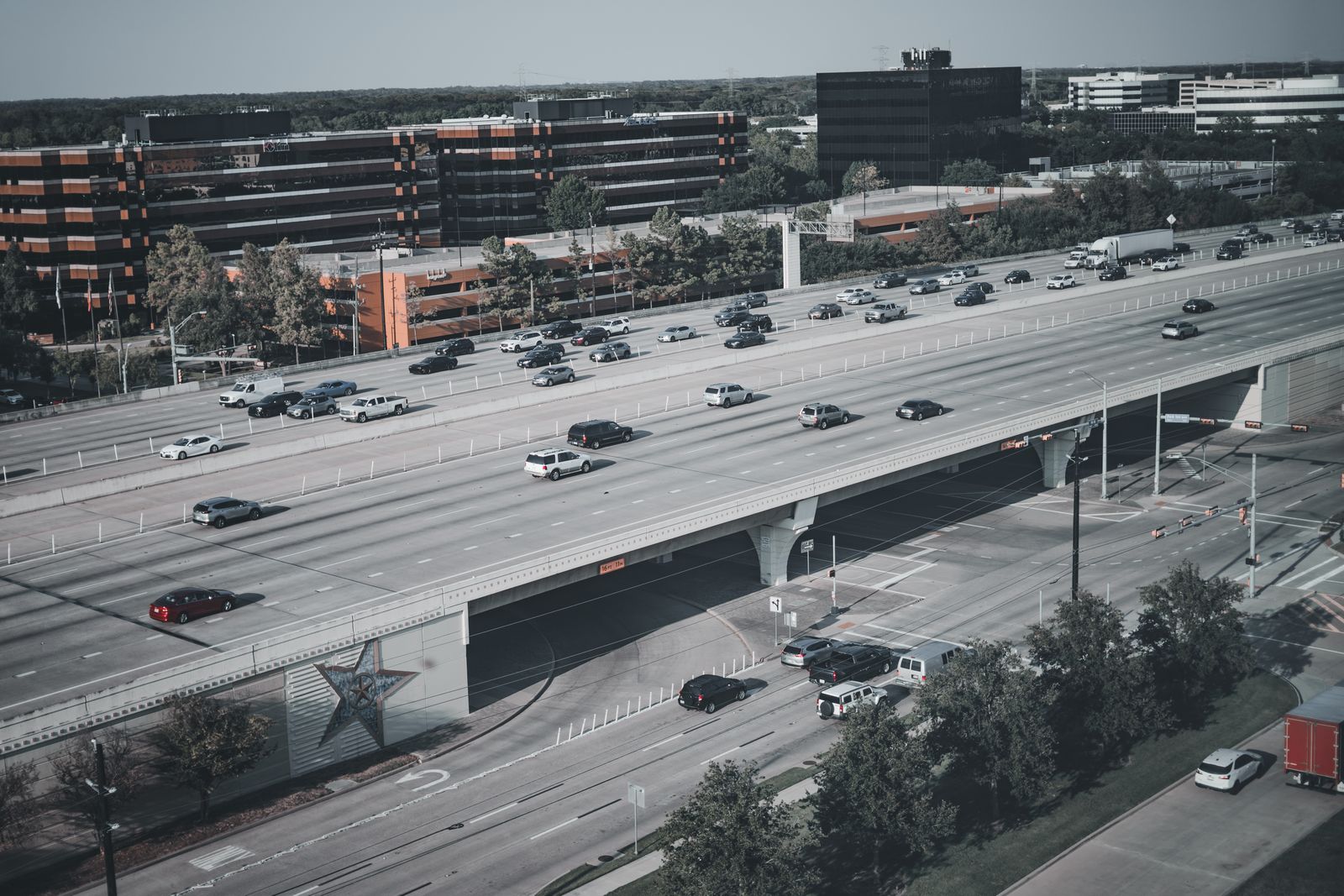 Highways around the Stemmons corridor in Dallas